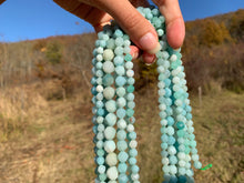 Charger l'image dans la galerie, Perles en amazonite forme diamant entre 6 et 10mm