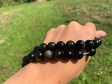 Charger l'image dans la galerie, Perles en obsidienne oeil céleste (arc-en-ciel) entre 6 et 20mm