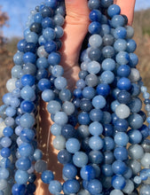 Charger l'image dans la galerie, Perles en aventurine bleue entre 4 et 12mm