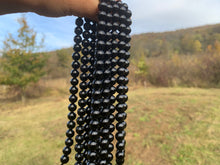 Charger l'image dans la galerie, Perles en tourmaline noire entre 4 et 12mm