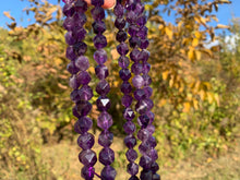 Charger l'image dans la galerie, Perles en améthyste, forme diamant entre 6 et 10mm