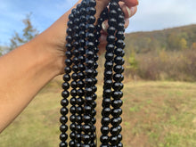 Charger l'image dans la galerie, Perles en tourmaline noire entre 4 et 12mm