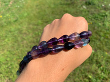 Charger l'image dans la galerie, Perles en fluorite / fluorine, forme goutte