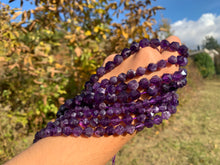 Charger l'image dans la galerie, Perles en améthyste, forme diamant entre 6 et 10mm