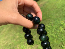 Charger l'image dans la galerie, Perles en obsidienne oeil céleste (arc-en-ciel) entre 4 et 20mm