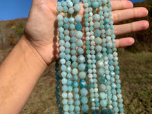 Charger l'image dans la galerie, Perles en amazonite forme diamant entre 6 et 10mm