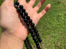 Charger l'image dans la galerie, Perles en obsidienne oeil céleste (arc-en-ciel) entre 4 et 20mm