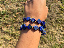 Charger l'image dans la galerie, Perles en lapis-lazuli, forme carré