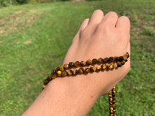 Charger l'image dans la galerie, Perles en oeil de tigre, forme diamant entre 6 et 12mm