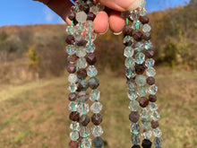 Charger l'image dans la galerie, Perles en quartz lodolite forme diamant entre 6 et 8mm