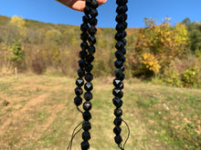Charger l'image dans la galerie, Perles en obsidienne oeil céleste (arc-en-ciel), forme diamant entre 6 et 12mm