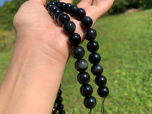 Charger l'image dans la galerie, Perles en obsidienne oeil céleste (arc-en-ciel) entre 4 et 20mm
