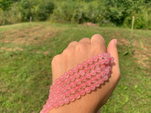 Charger l'image dans la galerie, Perles en quartz rose transparentes entre 4 et 12mm QRU