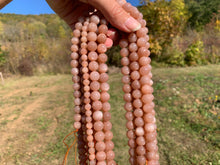 Charger l'image dans la galerie, Perles en pierre de lune pêche entre 4 et 10mm PLPD