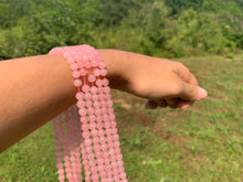 Charger l'image dans la galerie, Perles en quartz rose non transparentes entre 4 et 12mm QRD