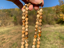 Charger l'image dans la galerie, Perles en jaspe paysage forme diamant entre 6 et 10mm