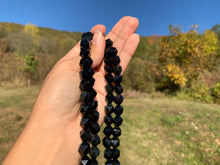 Charger l'image dans la galerie, Perles en obsidienne oeil céleste (arc-en-ciel), forme diamant entre 6 et 12mm