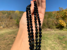 Charger l'image dans la galerie, Perles en obsidienne oeil céleste (arc-en-ciel), forme diamant entre 6 et 12mm