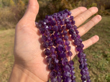 Charger l'image dans la galerie, Perles en améthyste, forme diamant entre 6 et 10mm