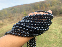 Charger l'image dans la galerie, Perles en tourmaline noire entre 4 et 12mm