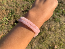 Charger l'image dans la galerie, Perles en quartz rose, disque plat