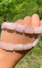 Charger l'image dans la galerie, Perles en quartz rose, forme rectangle