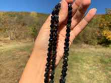 Charger l'image dans la galerie, Perles en obsidienne oeil céleste (arc-en-ciel), forme diamant entre 6 et 12mm