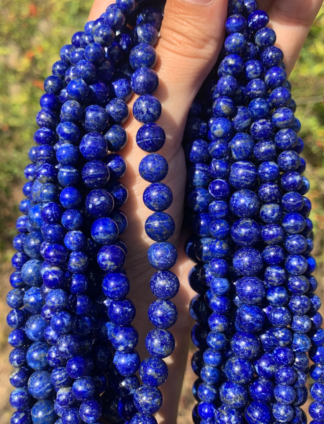 Perles en lapis-lazuli entre 4 et 10mm LT