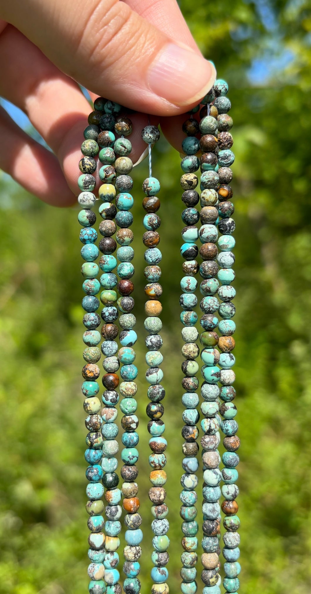 Perles en turquoise de 4mm