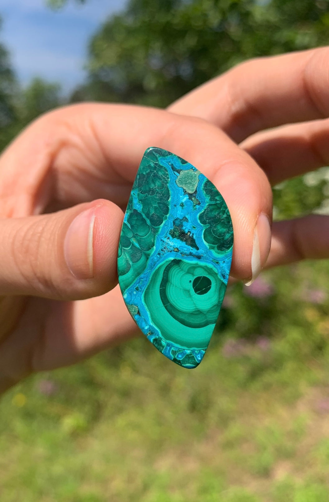 VENDU Chrysocolle Malachite 39