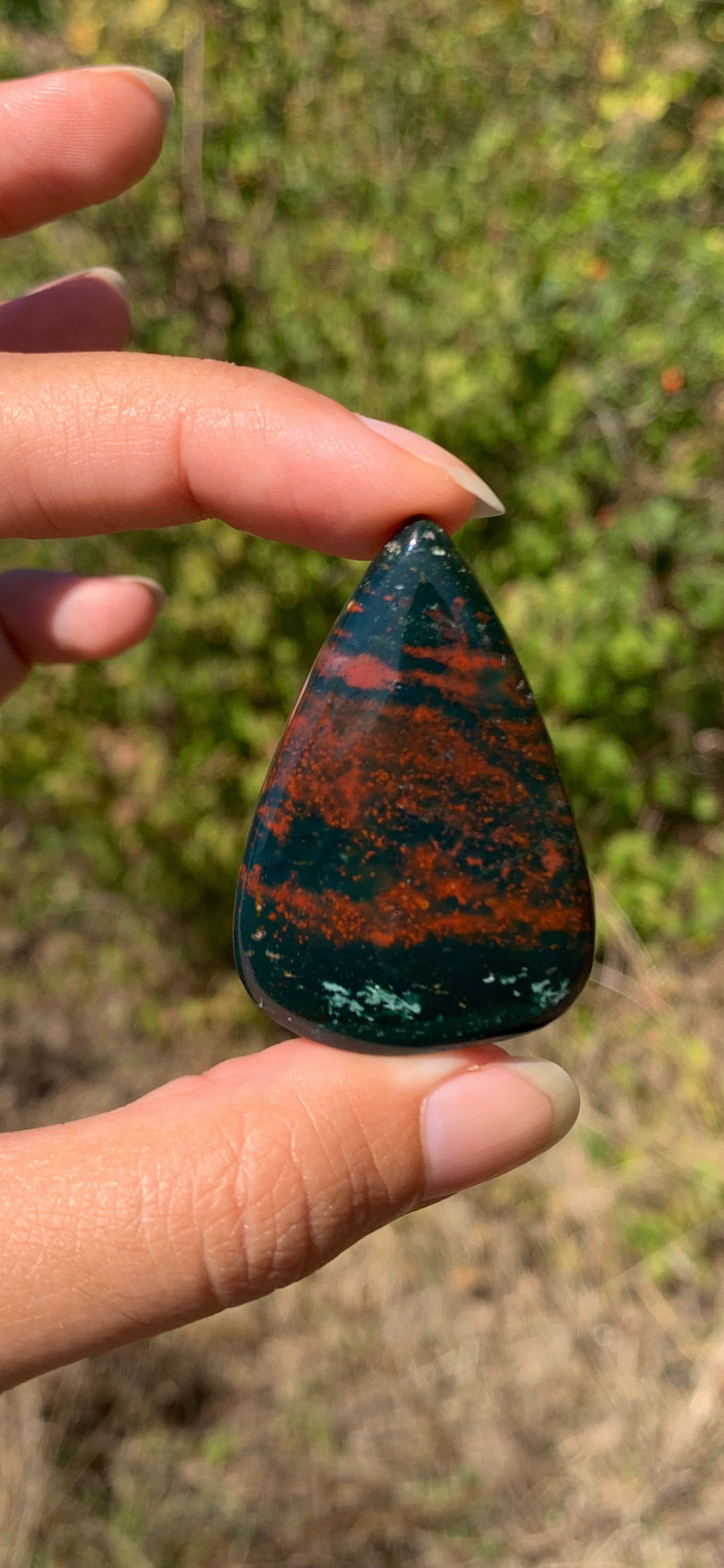 VENDU Jaspe héliotrope 10