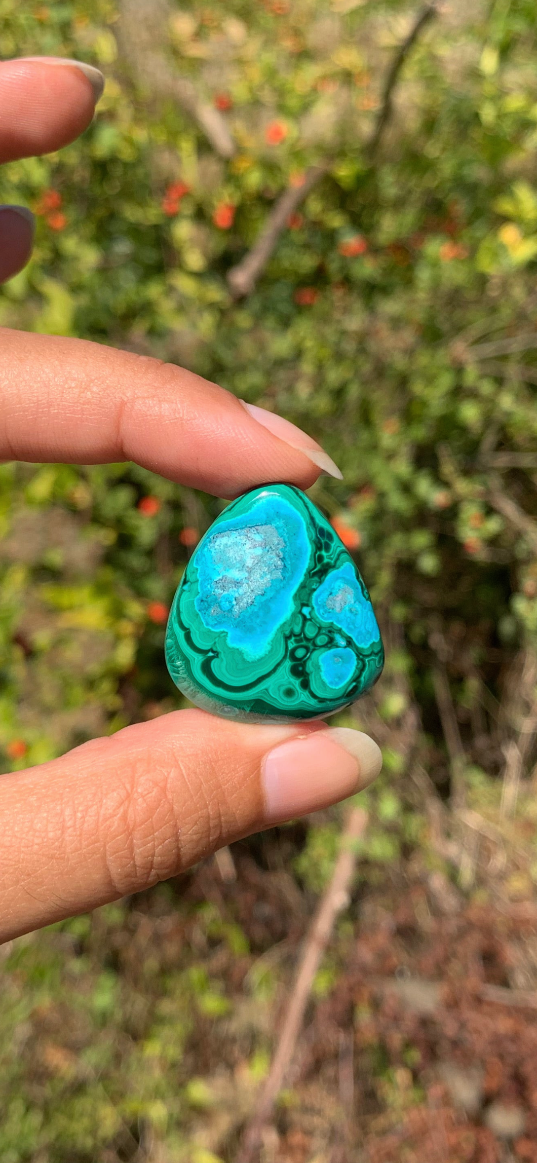 VENDU Chrysocolle Malachite 19