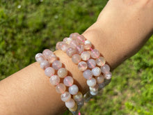 Charger l&#39;image dans la galerie, Perles en agate fleurie entre 6 et 10mm AFD
