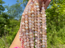 Charger l&#39;image dans la galerie, Perles en agate fleurie entre 6 et 10mm AFD
