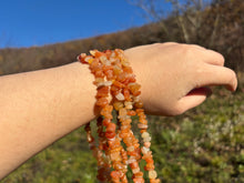 Charger l&#39;image dans la galerie, Perles en aventurine orange, forme chips
