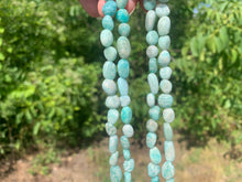 Charger l&#39;image dans la galerie, Perles en amazonite, petits galets 8-10mm
