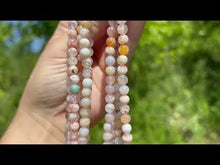 Charger et lire la vidéo dans la visionneuse de la Galerie, Perles en agate fleurie entre 4 et 10mm AFU
