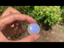 Charger et lire la vidéo dans la visionneuse de la Galerie, VENDU Labradorite blanche d&#39;Afrique 43
