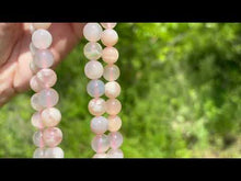 Charger et lire la vidéo dans la visionneuse de la Galerie, Perles en agate fleurie entre 6 et 10mm AFD
