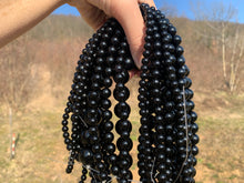 Charger l&#39;image dans la galerie, Perles en obsidienne noire entre 4 et 18mm
