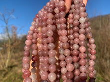 Charger l&#39;image dans la galerie, Perles en quartz rose entre 6 et 8mm QRQ

