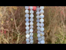 Charger et lire la vidéo dans la visionneuse de la Galerie, Perles en agate blue lace entre 6 et 10mm ABLU
