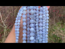 Charger et lire la vidéo dans la visionneuse de la Galerie, Perles en agate blue lace entre 6 et 10mm ABLD
