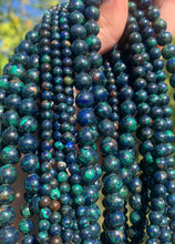 Charger l&#39;image dans la galerie, Perles en azurite - malachite entre 4 et 8mm
