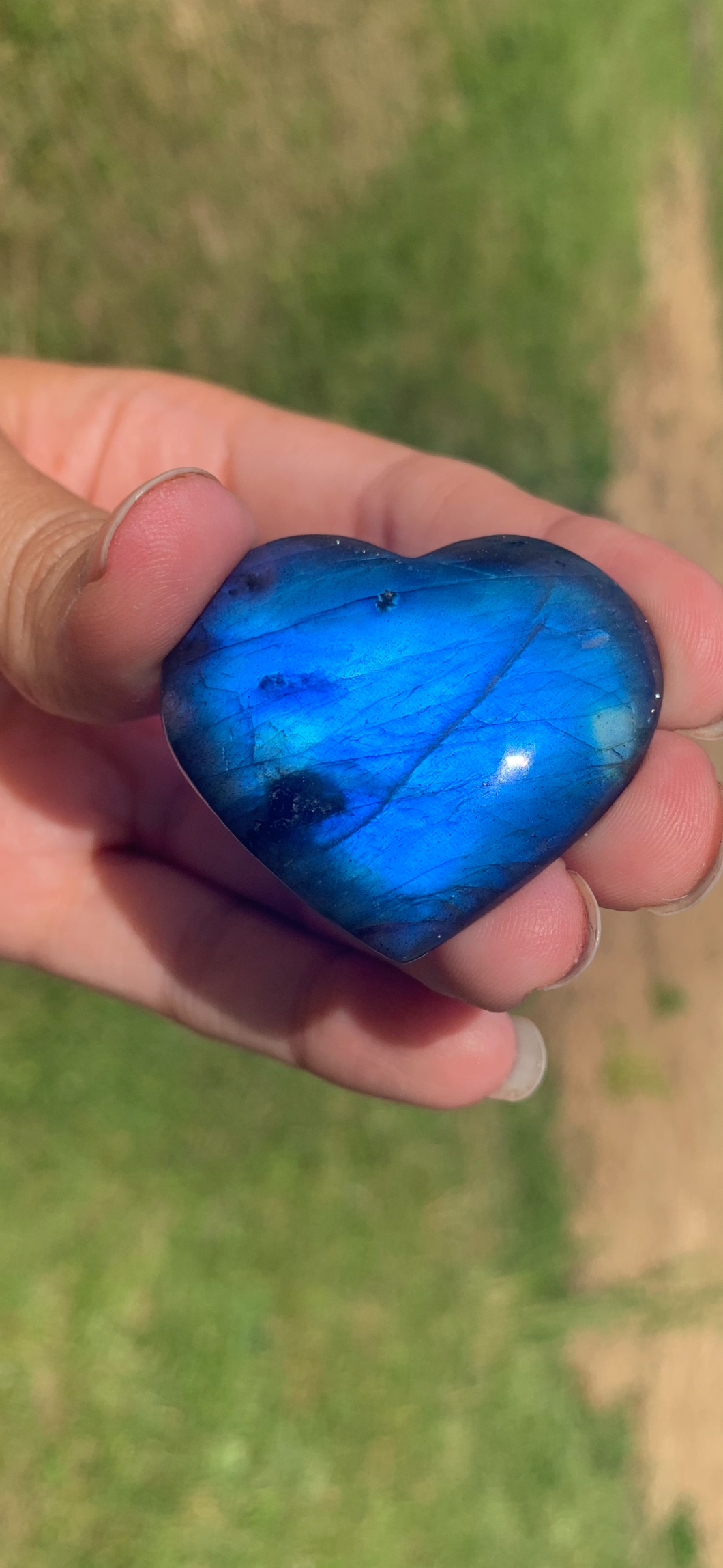 VENDU Coeur labradorite 26