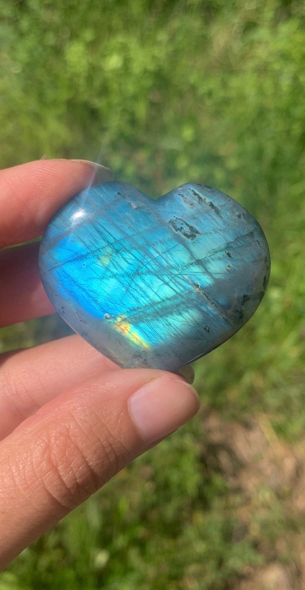 VENDU Coeur labradorite 6