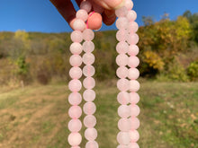 Charger l&#39;image dans la galerie, Perles en quartz rose mate entre 4 et 12mm
