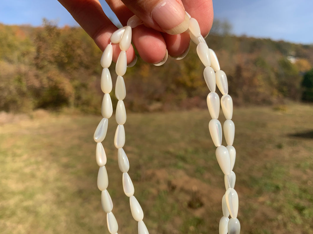 Perles en nacre forme goutte