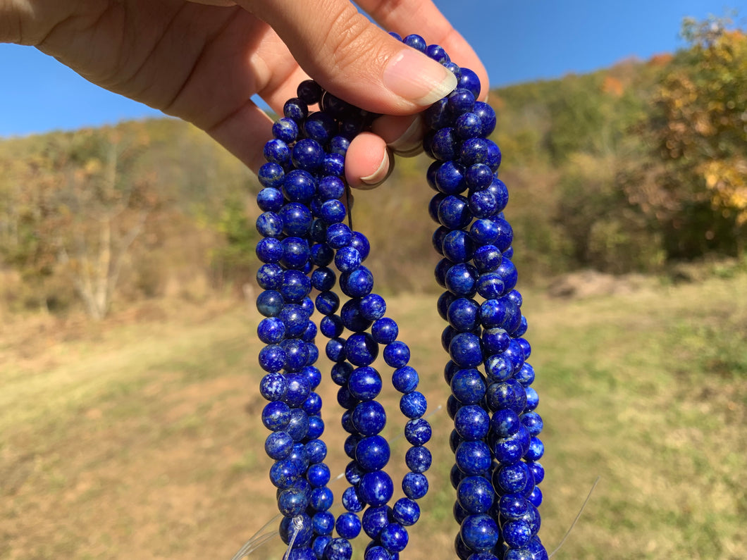 Perles en lapis-lazuli entre 6 et 10mm LQ