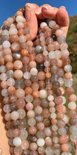 Charger l&#39;image dans la galerie, Perles en pierre de lune multicolore entre 6 et 10mm PLMD
